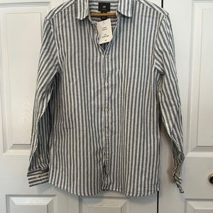 H&M linen-blend shirt size M